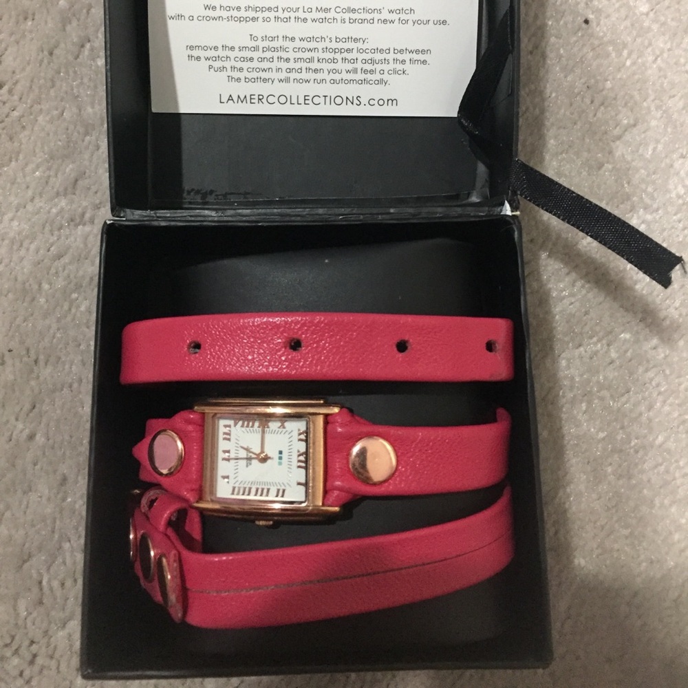 La Mer pink/rose gold watch